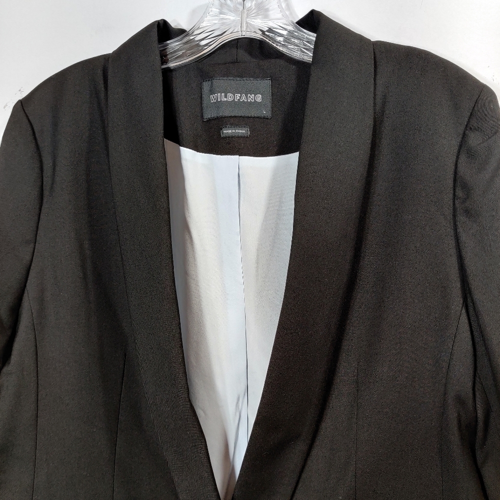 Wildfang The Empower Tux Blazer Jacket Black Sz L - Picture 2 of 9